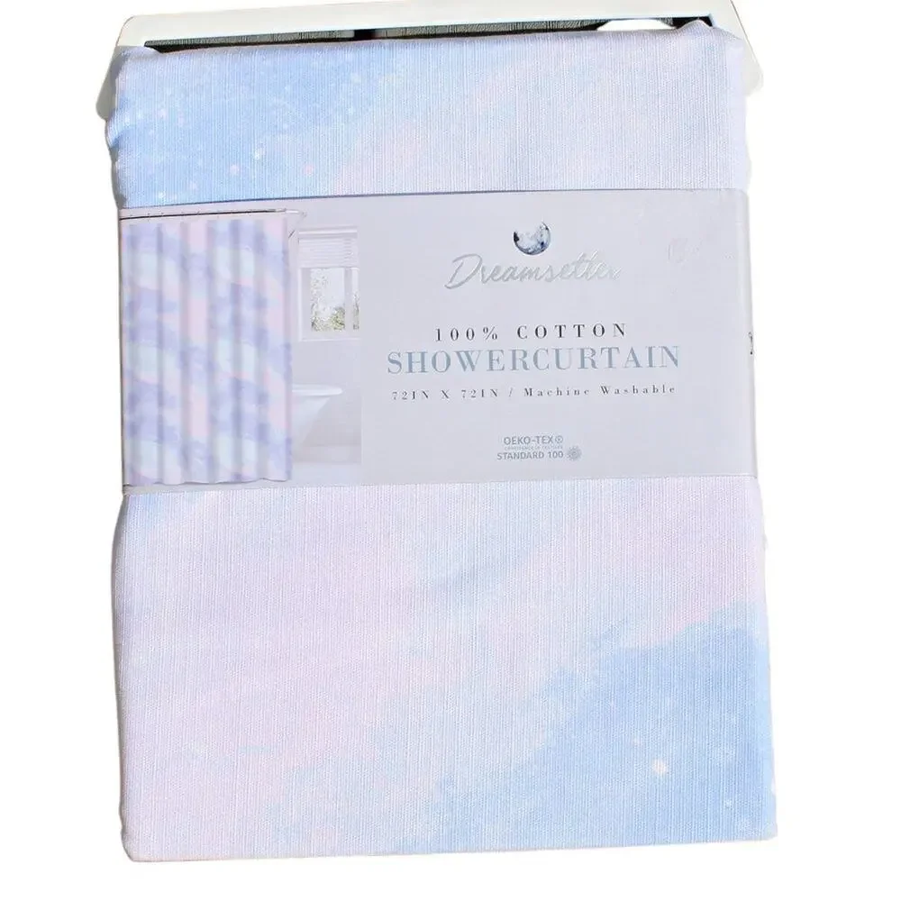 Dreamsetter Shower Curtain 100% Cotton OEKO-TEX Celestial Dreams